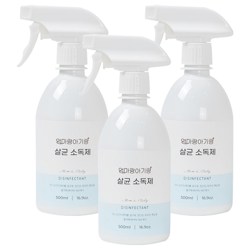 엄마랑아기랑 살균 소독제, 500ml, 3개