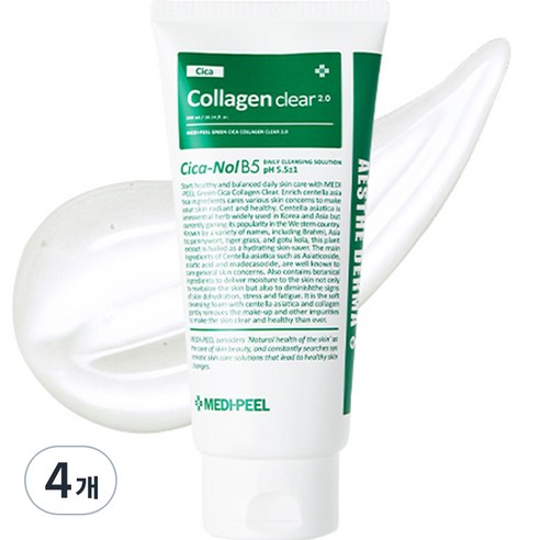 메디필 그린 시카 콜라겐 클리어 2.0 대용량 클렌징폼, 300ml, 4개