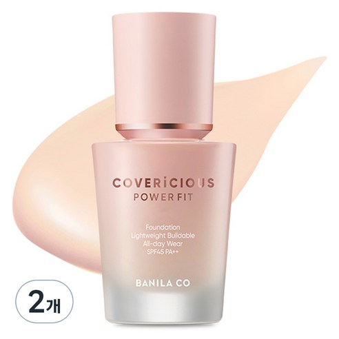 바닐라코 커버리셔스 파워 핏 파운데이션 30ml, 21 피치, 2개