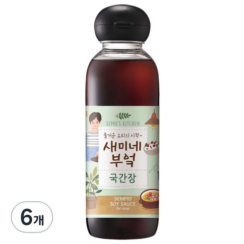 샘표 새미네부엌 국간장, 450ml, 6개