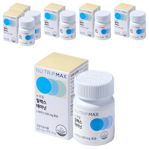 뉴트립 릴렉스 테아닌 800 mg, 30정, 6개