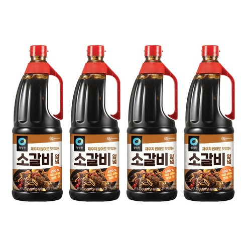 청정원 소갈비 양념, 2kg, 4개