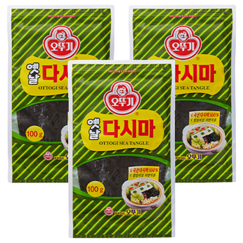 오뚜기 해조류 다시마, 100g, 3개