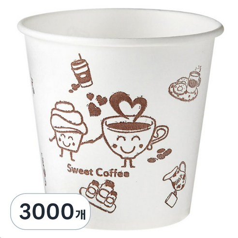 더좋은컵 무형광 천연펄프 종이컵 184ml, 50개입, 60개