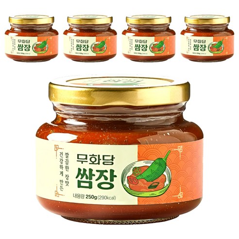 무화당 알룰로스 쌈장, 5개, 250g