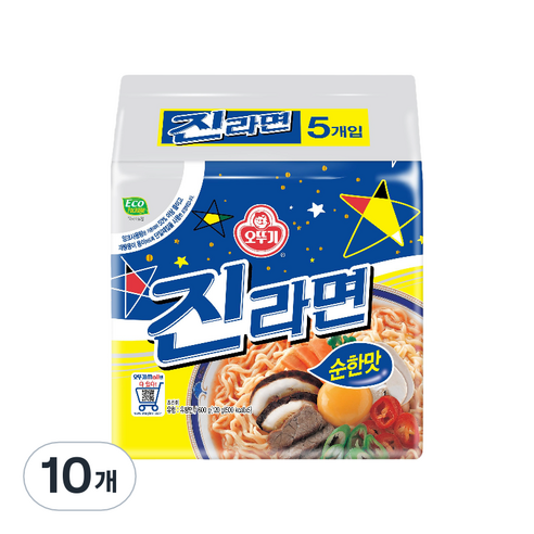 오뚜기 진라면 순한맛, 10개