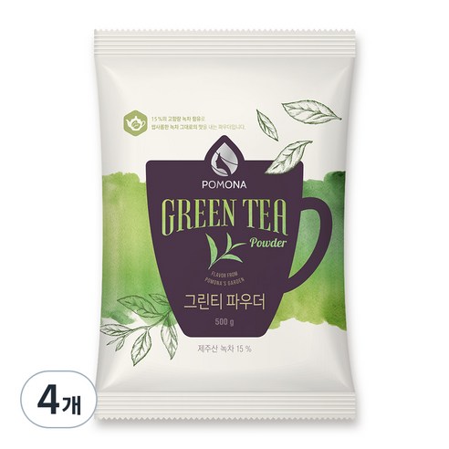 포모나 그린티 파우더, 500g, 1개입, 4개