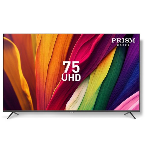 86인치tv 프리즘 4K UHD LED TV, 190.5cm(75인치), PT750UD, 스탠드형, 방문설치 Best Top5