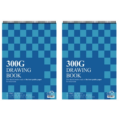 글로리아 드로잉북 300g 랜덤발송, A3, 18매, 2개