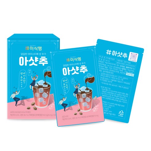 미식행 아샷추 복숭아 아이스티 에스프레소 샷 커피, 600ml, 1개