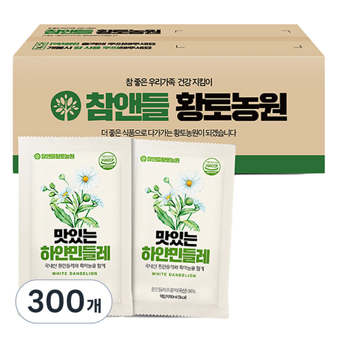 참앤들황토농원 맛있는 하얀 민들레, 90ml, 300개