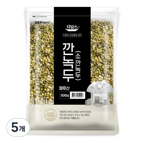 더담은 소 깐녹두, 500g, 5개