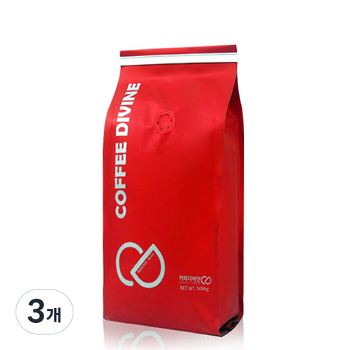 커피디바인 아보카도블렌드 원두커피, 사이펀, 500g, 3개