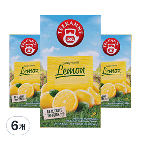 티칸네 써니 스위트 레몬 차, 50g, 6개
