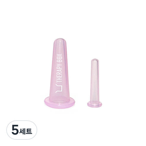 페이스 마사지컵 2종 세트, 핑크, 5세트