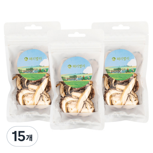 건표고버섯 슬라이스, 15개, 12g