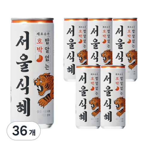 클룹 서울식혜 제로 호박, 36개, 238ml