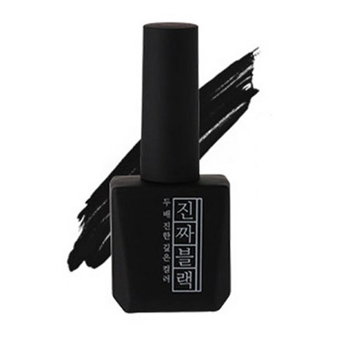 모스티브 칼라 젤 폴리시, 진짜블랙, 1개, 12ml