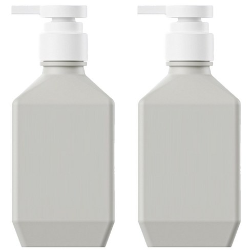 뉴앤룩 폴리 샴푸 바디워시 리필용기 400ml, 그레이, 2개