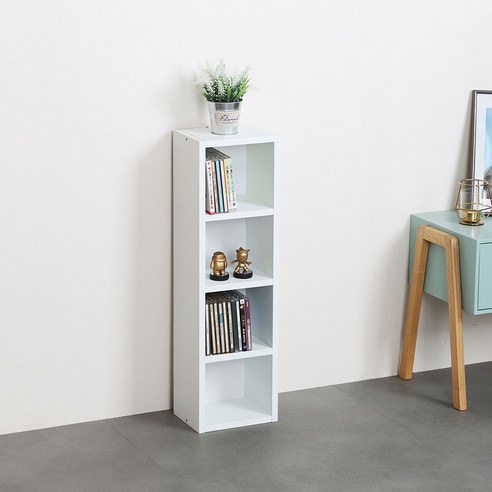 공간 효율성을 극대화하는 슬림한 디자인, 타워형 틈새 CD장 4단 cd장