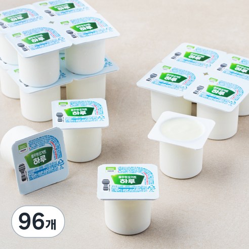 풀무원다논 하루 요거트 컵플레인, 80g, 16개입, 6세트