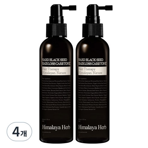 나드 블랙시드 탈모케어 헤어토닉, 200ml, 4개