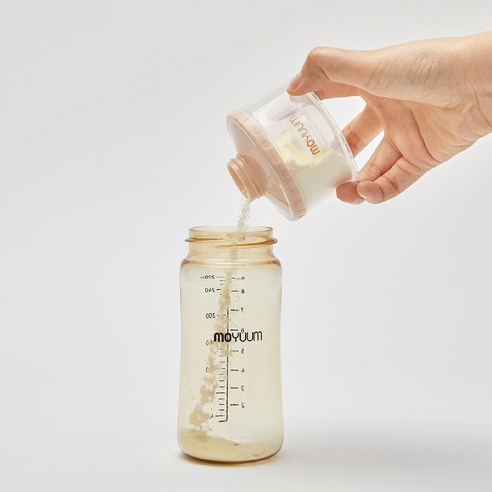 모윰 항균 5단 분유케이스 - 베이지, 아기의 건강과 위생을 고려한 제품