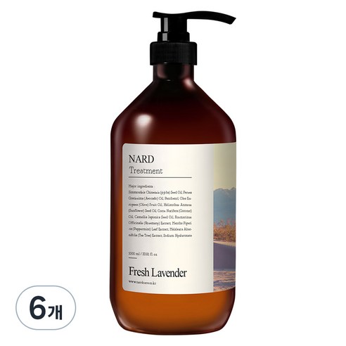 나드 리페어링 퍼퓸드 트리트먼트 프레쉬라벤더향, 1000ml, 6개