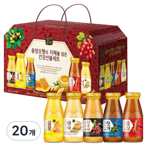 해태htb 몸에좋은 음양오행 건강 음료 선물세트, 180ml, 30개