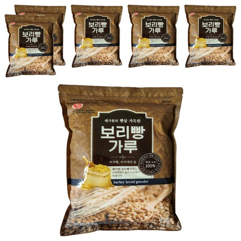 햇살나래 보리빵가루, 1kg, 6개