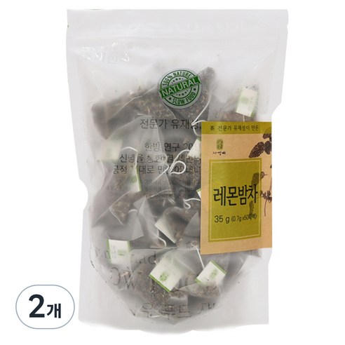 자연애 레몬밤차, 100개, 2개, 0.7g, 50개입