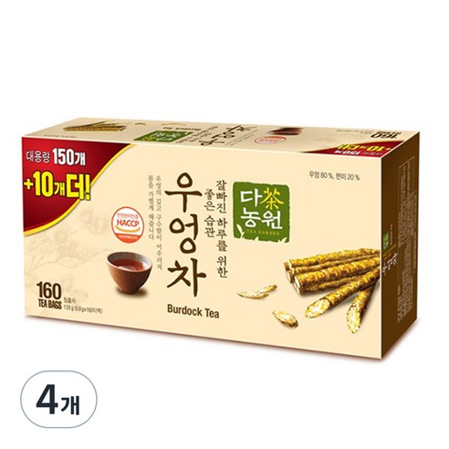 다농원 우엉차, 0.8g, 160개입, 4개