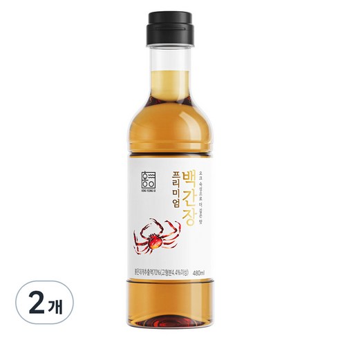 홍영의 프리미엄 백간장, 480ml, 2개