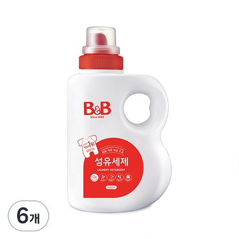 비앤비 섬유세제, 1500ml, 6개