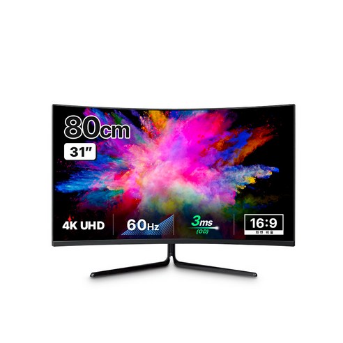 한성컴퓨터 4K UHD HDR 1500R 커브드 모니터, 80cm, TFX32U06V(일반)