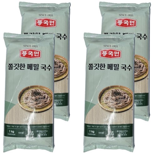 풍국면 쫄깃한 메밀 국수, 1kg, 4개