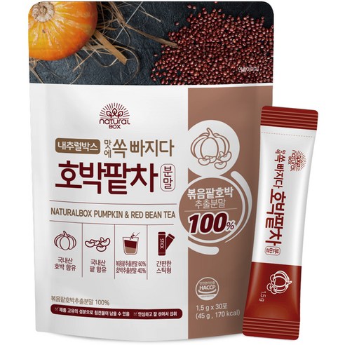 내추럴박스 분말 호박팥차, 1.5g, 30개입, 2개