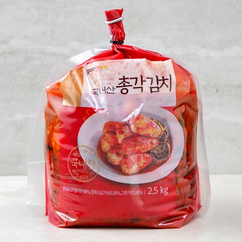 곰곰 국내산 총각 김치, 2.5kg, 1개 
냉장/냉동/간편요리