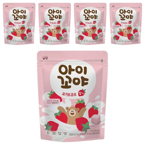 아이꼬야 요거트큐브, 5개, 17g, 딸기
