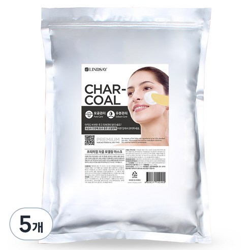 린제이 프리미엄 차콜 모델링팩 1kg, 1개입, 5개