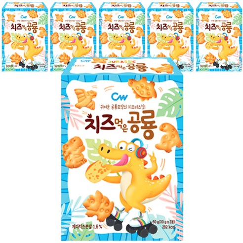 청우식품 치즈먹은 공룡, 60g, 6개