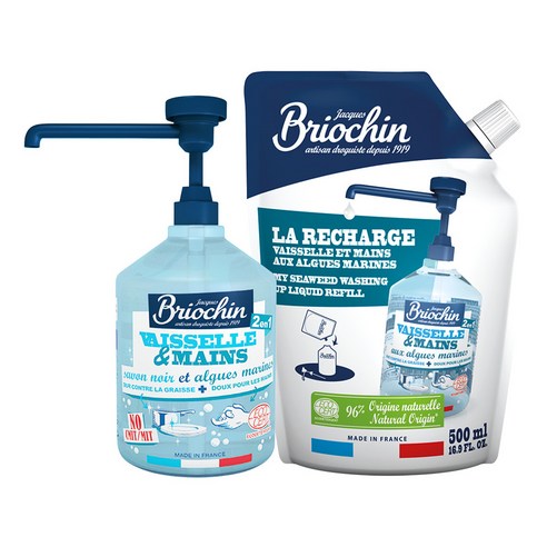 브리오신 식기세척제 500ml + 리필 500ml, 1세트