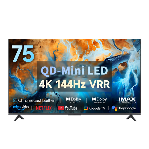 샤오미 4K UHD S Mini LED 디스플레이 스마트 TV, 189cm(75인치), L75MA-SPLEA, 스탠드형, 방문설치