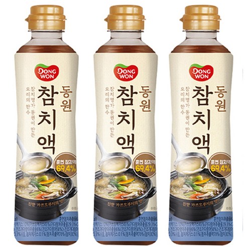 동원 참치액, 500ml, 3개