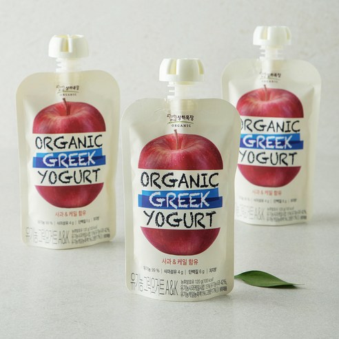 상하목장 유기농 인증 그릭 요거트 사과 & 케일