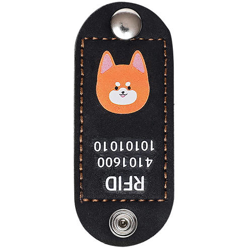 뽀시래기 강아지 동물등록 RFID 외장인식칩 가죽형 인식표, 23