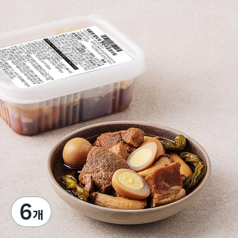 더반찬 밥도둑 한돈 모둠 장조림, 250g, 6개