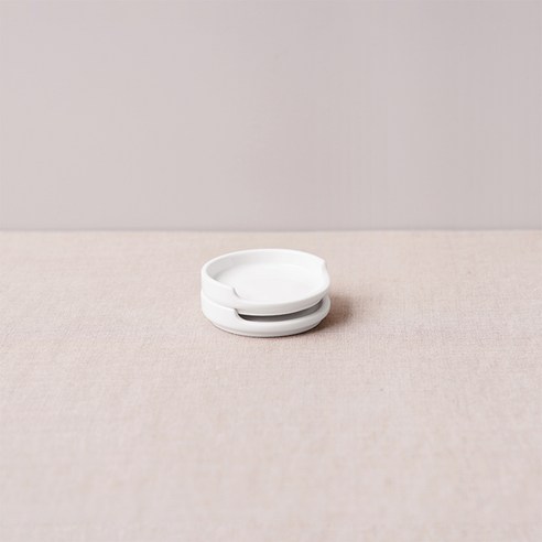 보울보울 국산 노르딕볼볼 수저받침, 밀크화이트, 2개