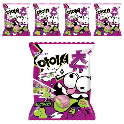 오리온 아이셔츄 포도&샤인머스캣, 193.5g, 5개
