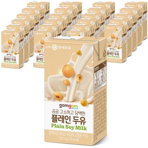 곰곰 고소하고 담백한 플레인두유, 190ml, 24개